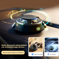 Solar Car Air Freshener Long Lasting Rotating Car Aromatherapy Car Essential Oils Diffusers Deodorizing Interior Accessories