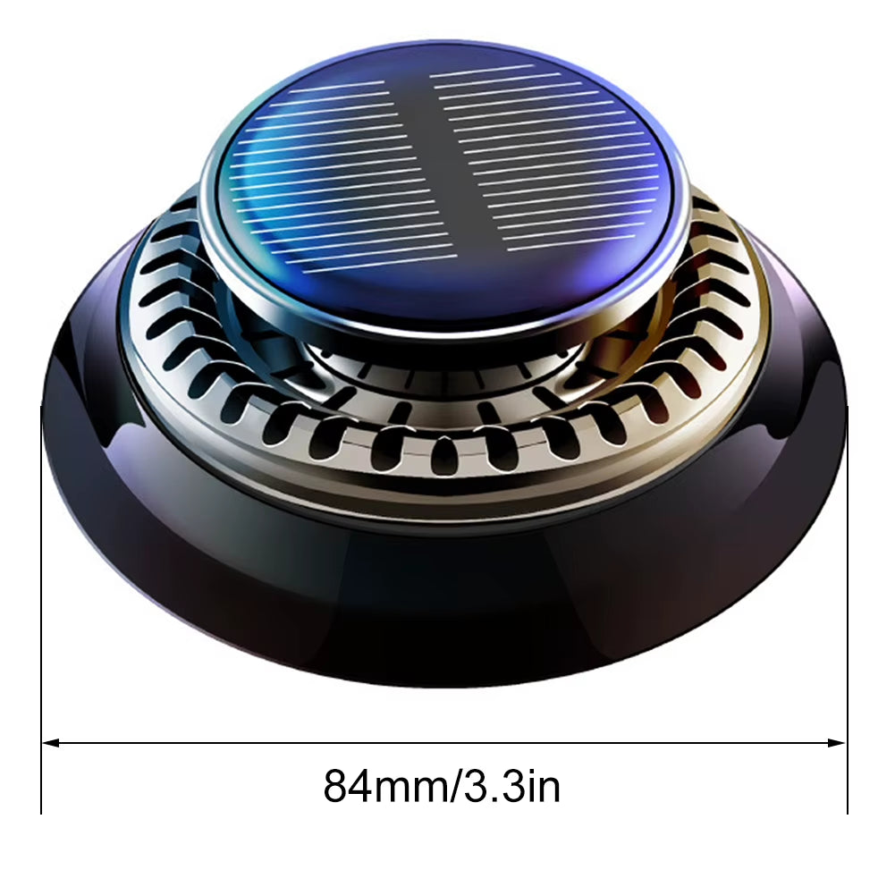 Solar Car Air Freshener Long Lasting Rotating Car Aromatherapy Car Essential Oils Diffusers Deodorizing Interior Accessories