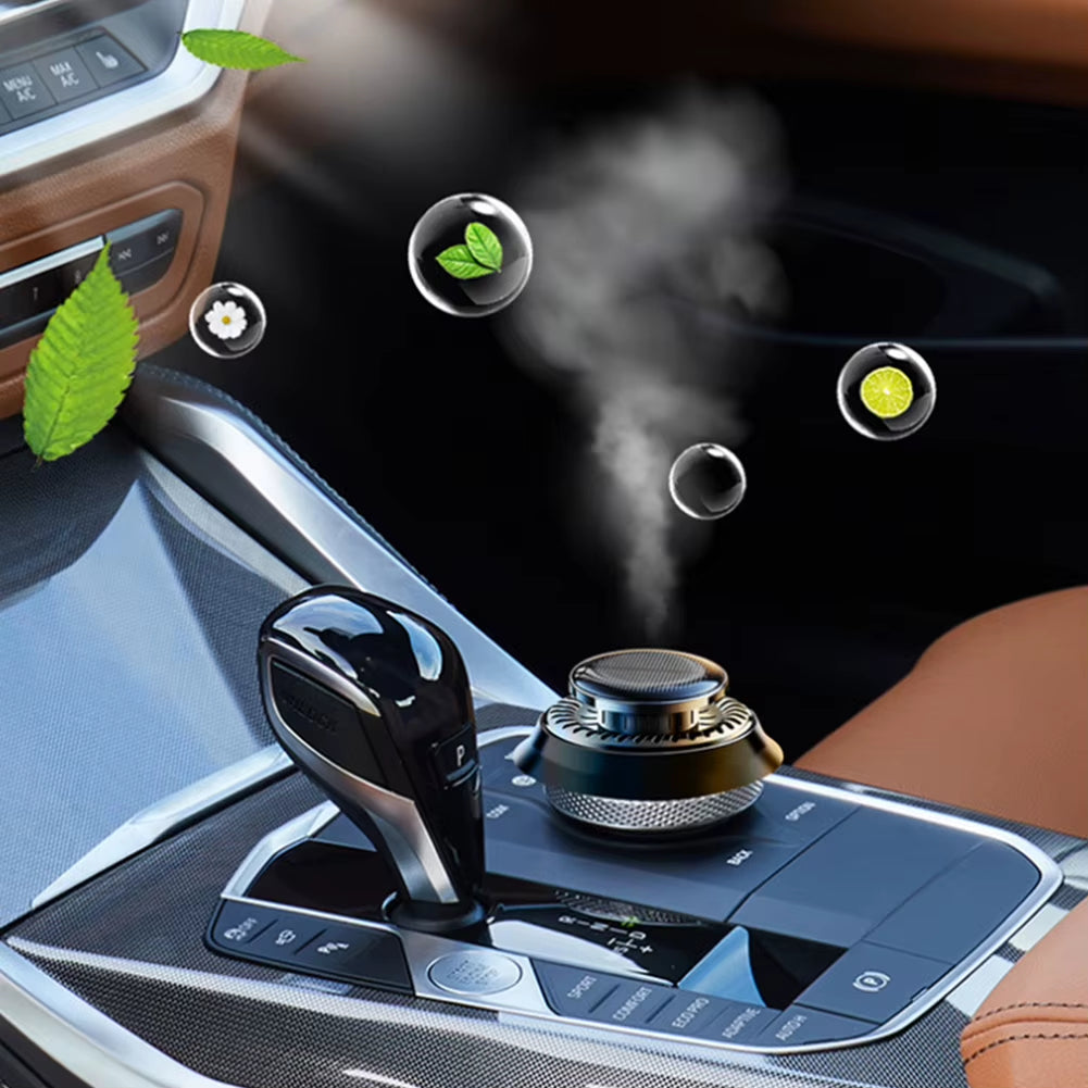 Solar Car Air Freshener Long Lasting Rotating Car Aromatherapy Car Essential Oils Diffusers Deodorizing Interior Accessories